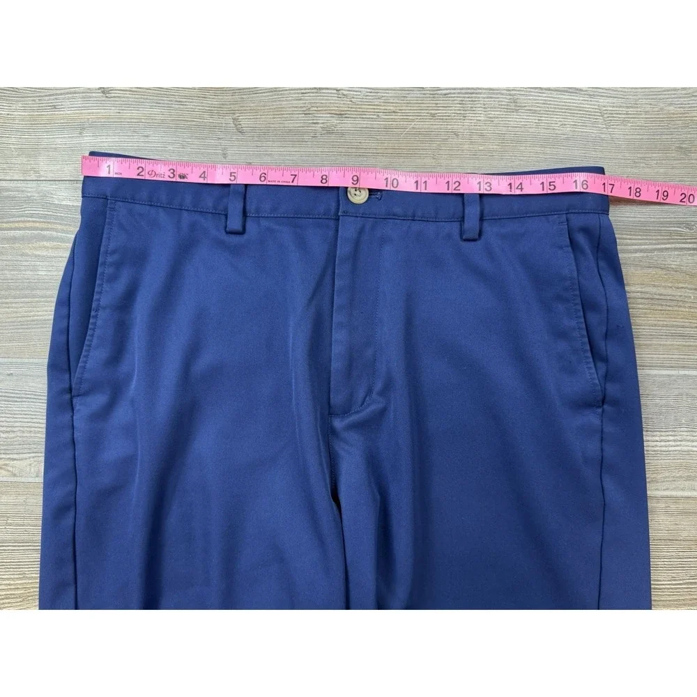 Vineyard Vines Links Shorts Mens 33 Navy Polyester Performance Stretch 9‎ Inch